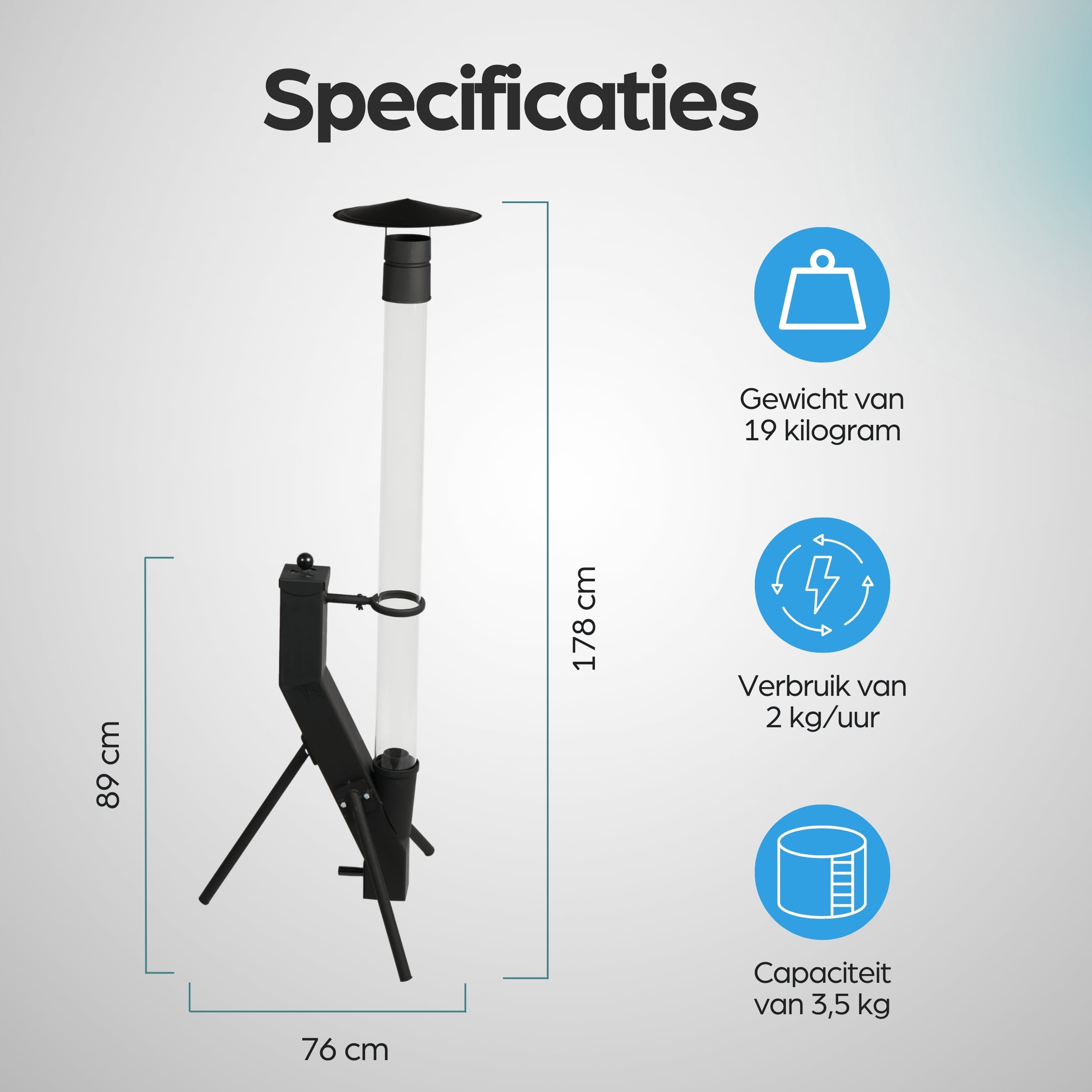 Sfeerpijp | Pure power terrasverwarmer